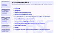 Desktop Screenshot of handschriftencensus.de