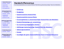 Tablet Screenshot of handschriftencensus.de